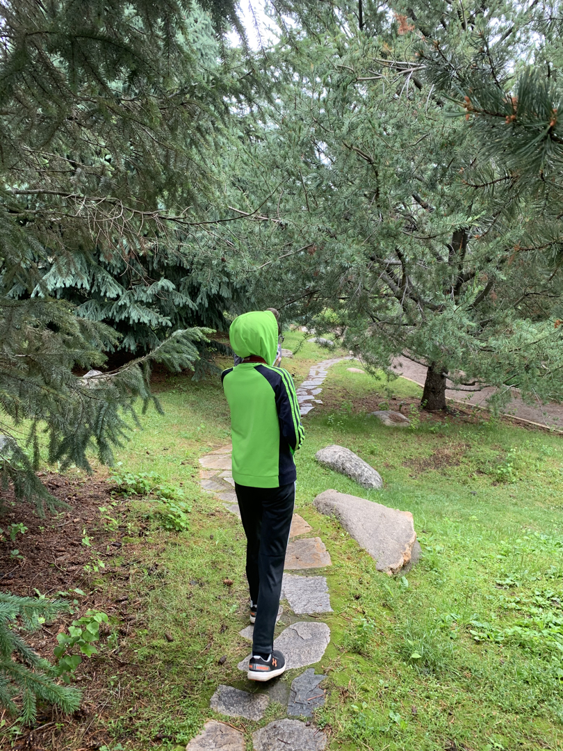 Ted on a path