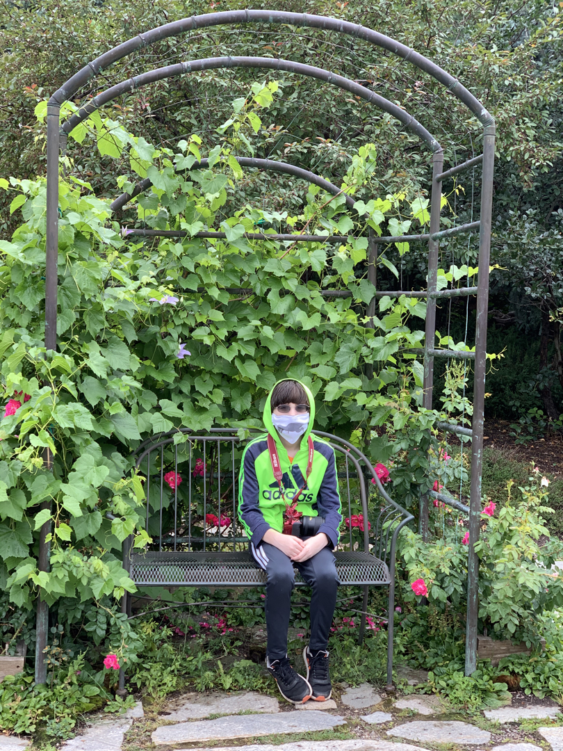 Ted in the garden