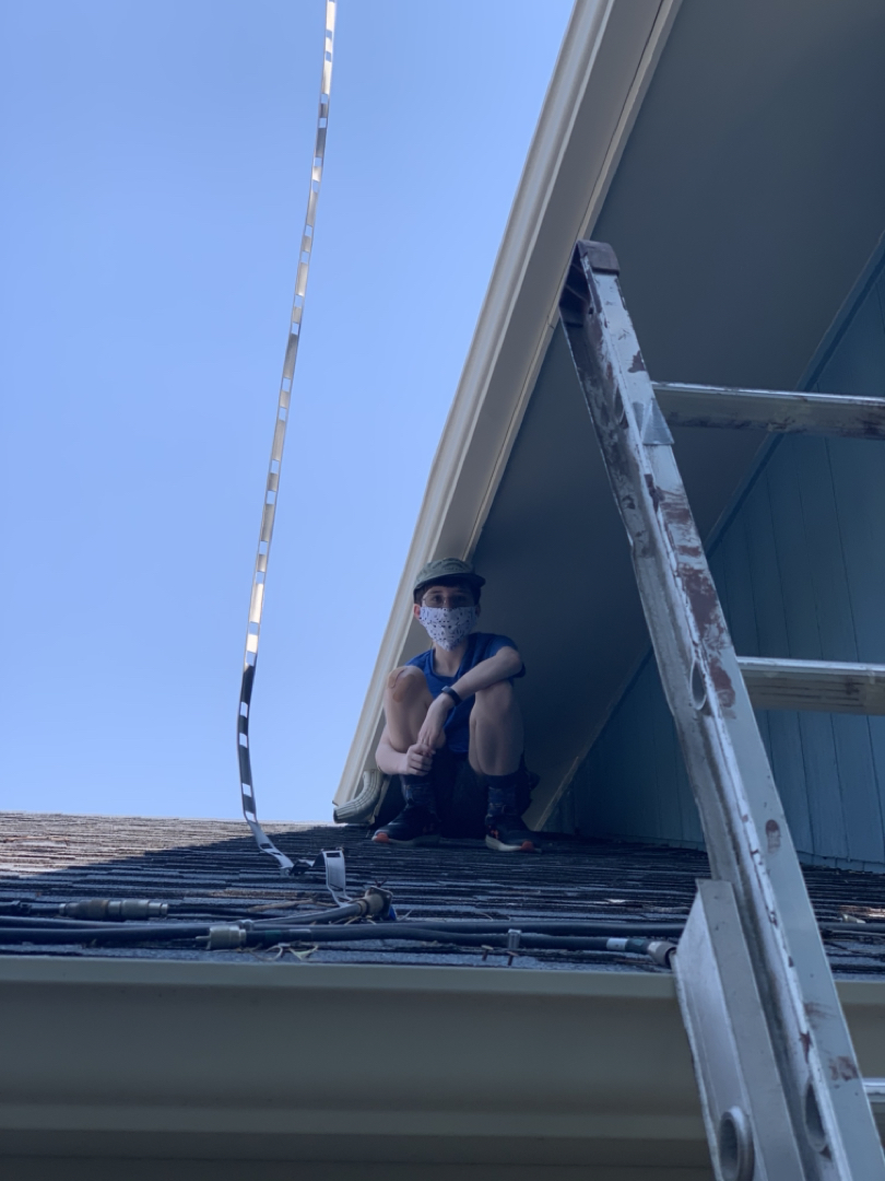 Ted on the roof