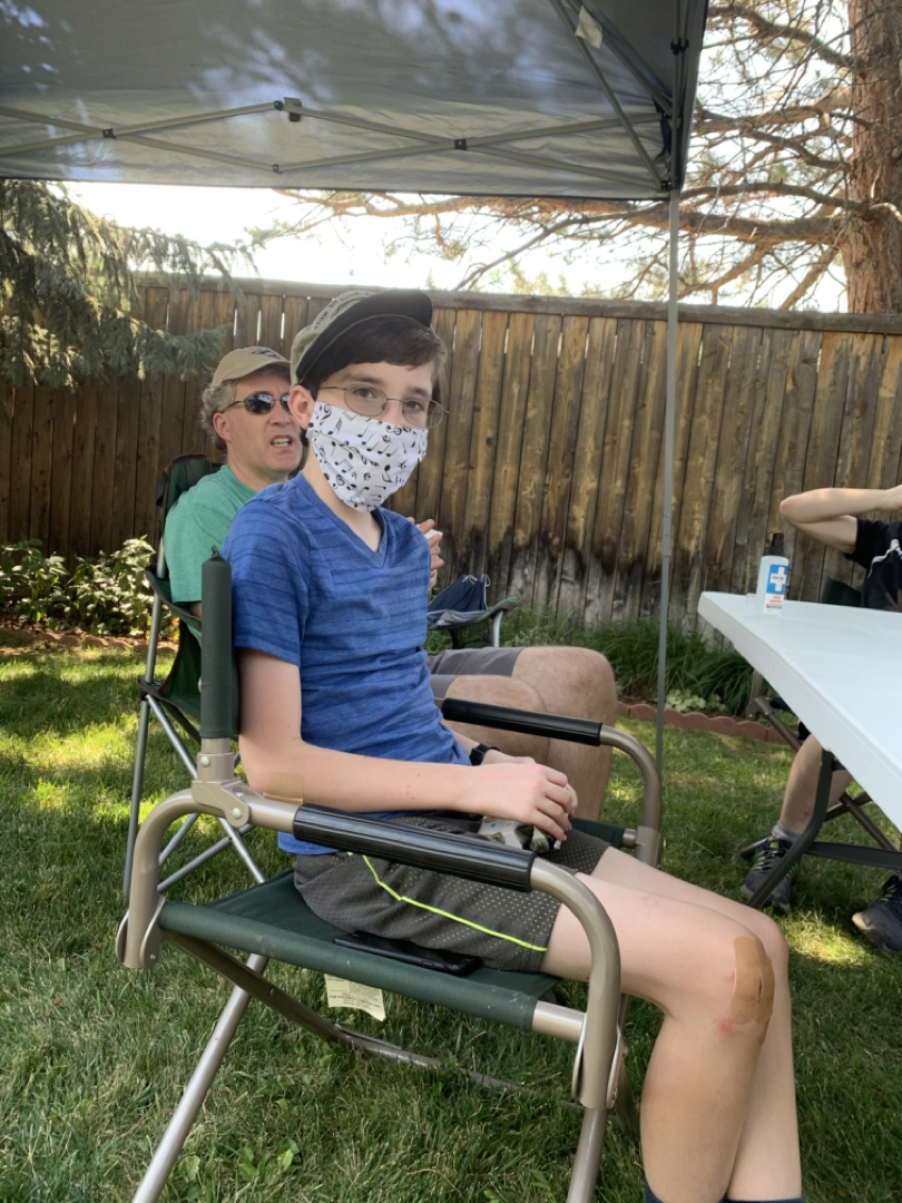 BBQ at Grandpa's house for his birthday
