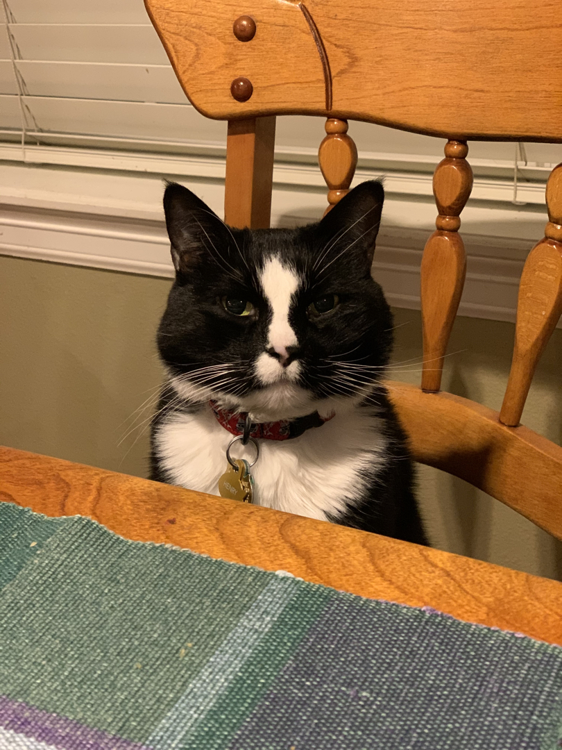 Henry at the table