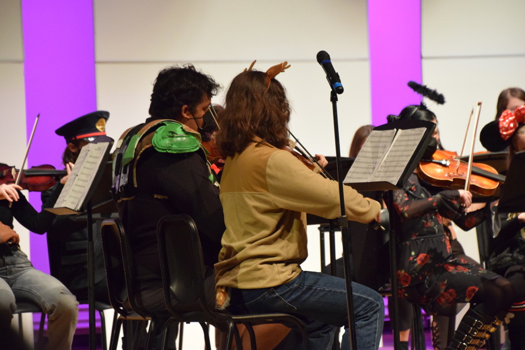 Tim and Adrian play in String Orchestra