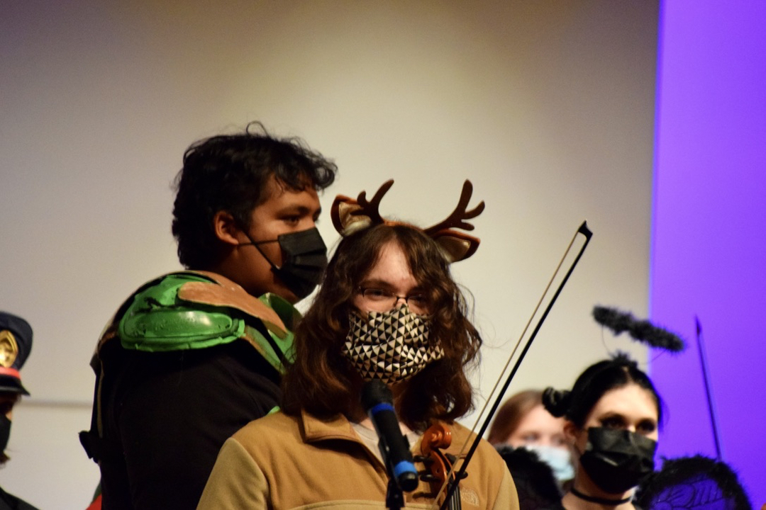 Is there a red nose under the mask?