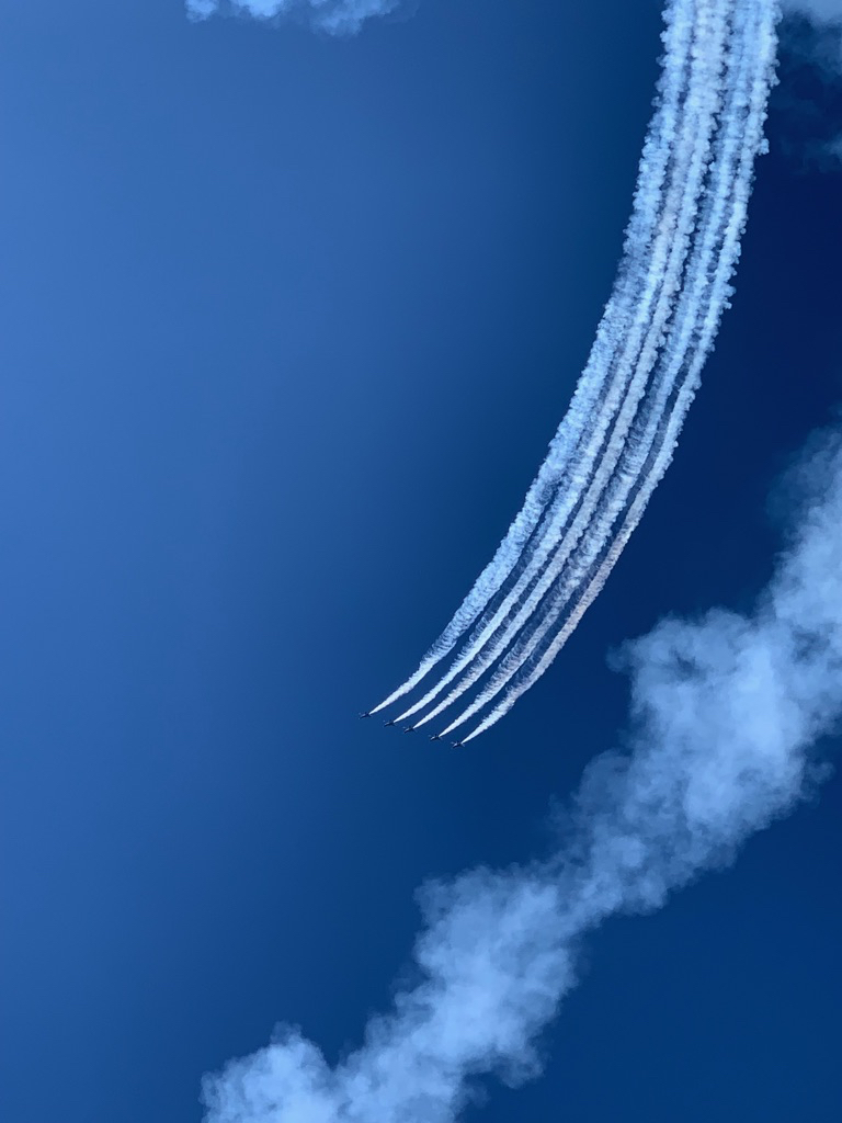 Blue angels in a blue sky