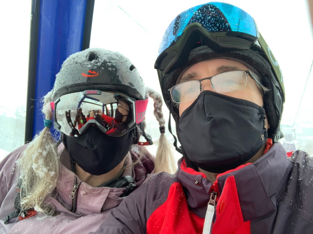 Snowy just from waiting in line