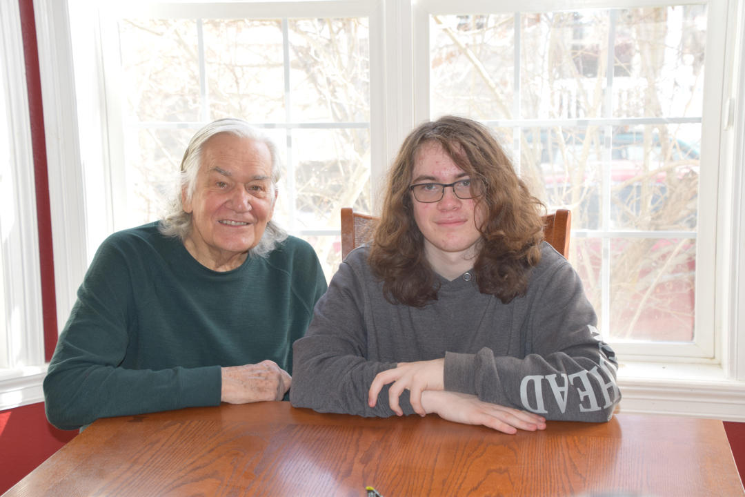 With Grandpa!