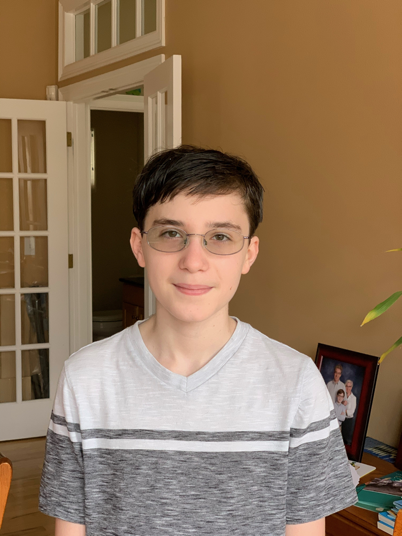 Post-haircut smirk