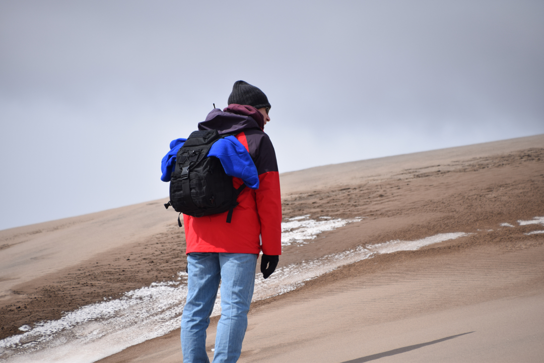 Jeff on a dune