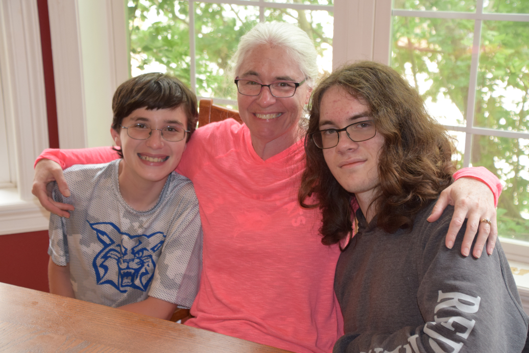 Mom and the boys