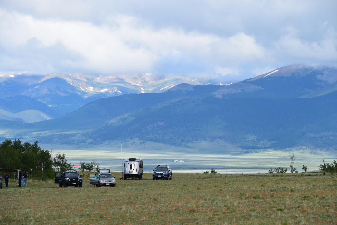 Our campsite with a view