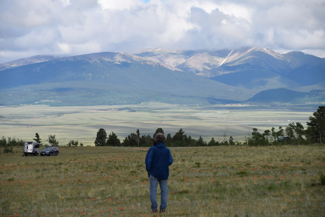 Jeff contemplates the vista