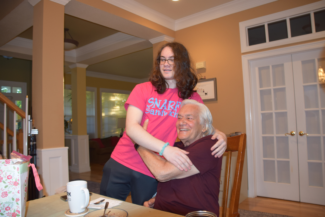 Big kid hug