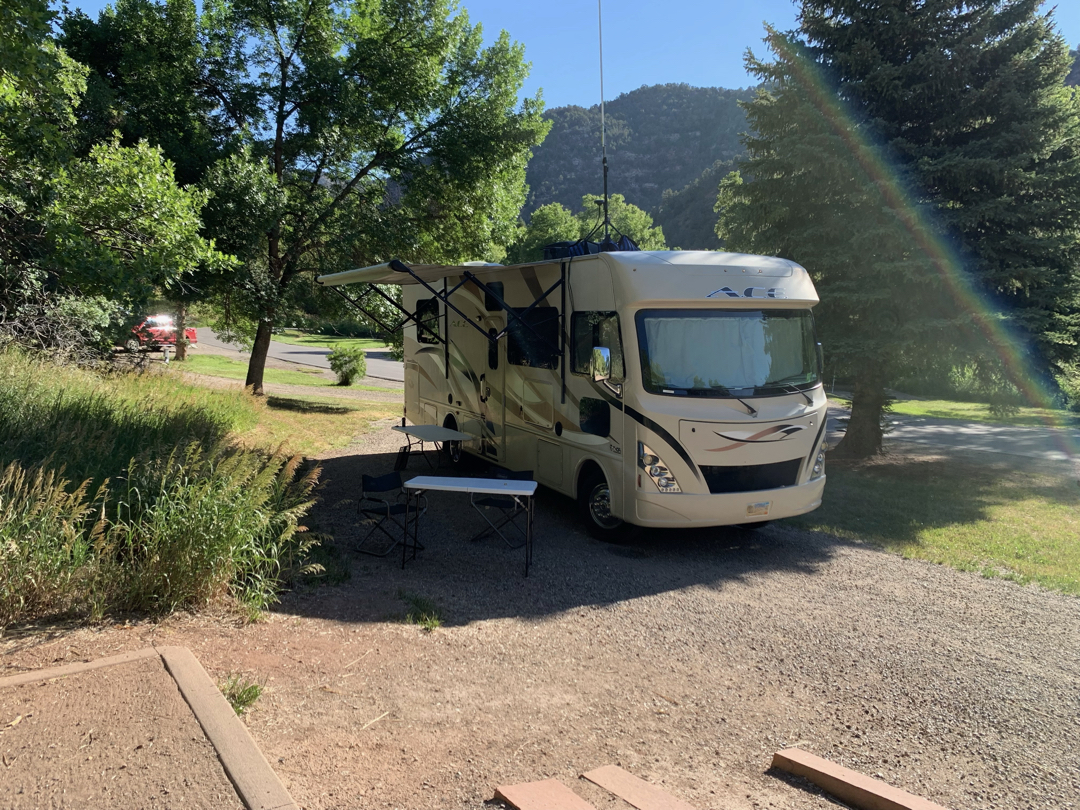 Jeff and Tim's campsite in Rifle, CO