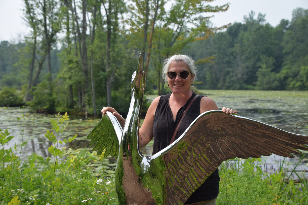 Laura at Cornell's Sapsucker Woods Sanctuary