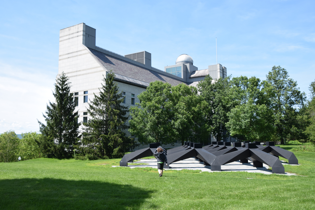 Tim wanders over to Bicentennial Hall