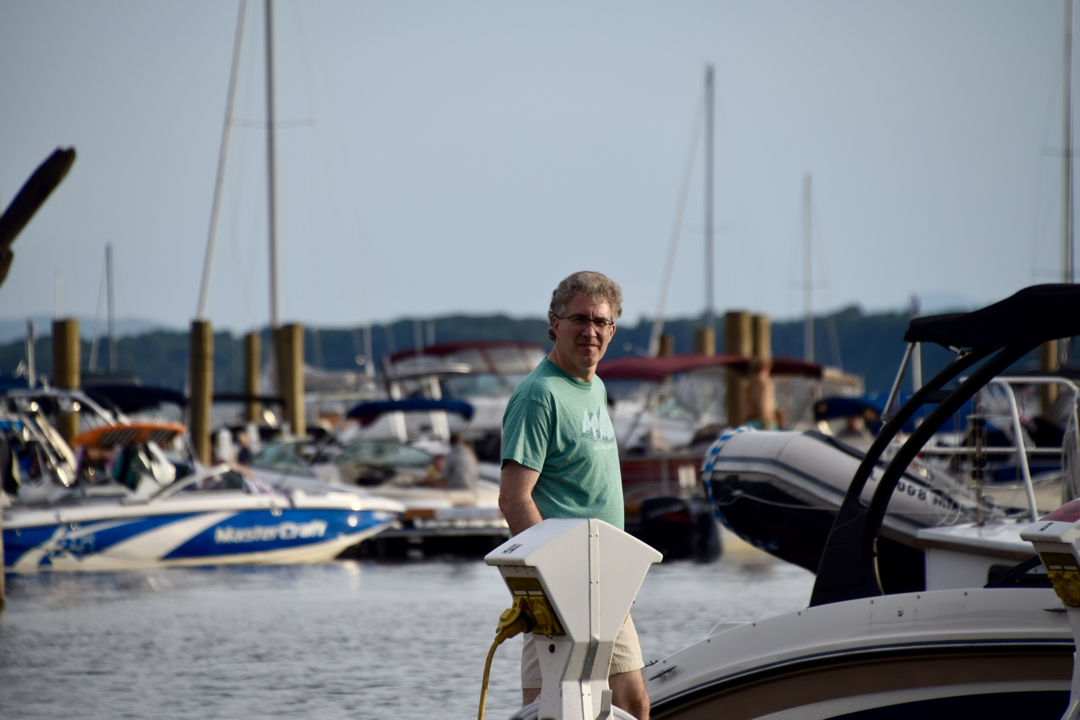 Jeff at the Burlington docks