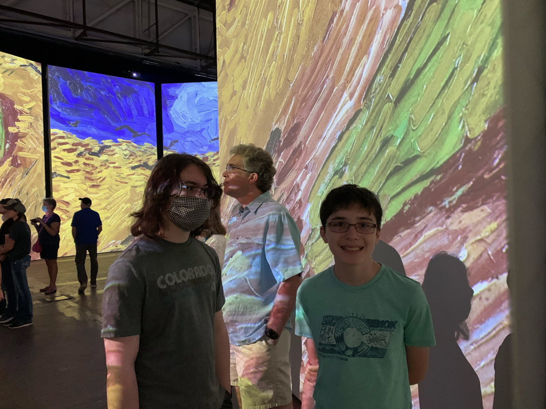 At the Van Gogh Alive exhibit