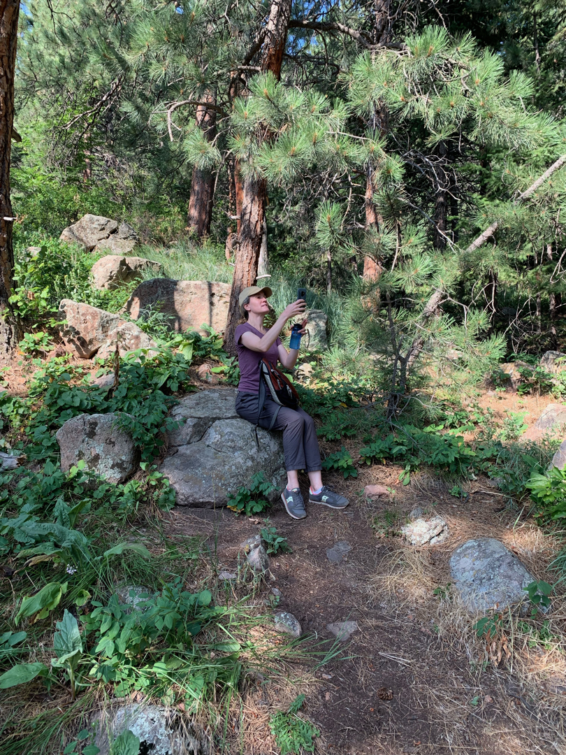 A photo of Jen taking a photo