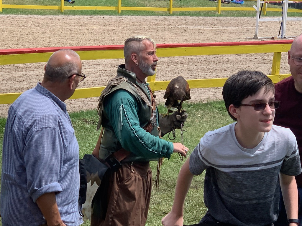 Ted and a hawk