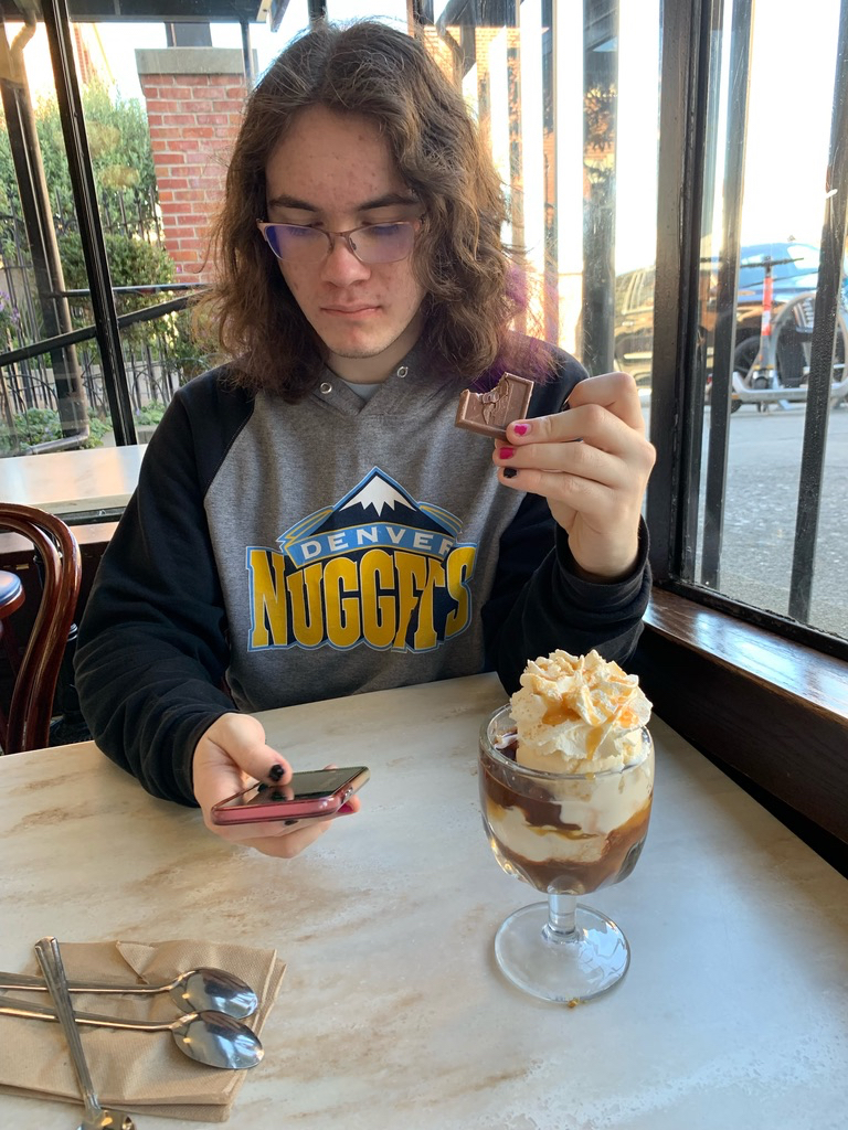 A snack at Ghiradelli's