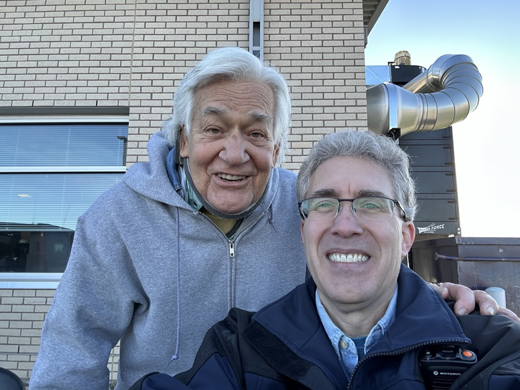 Jeff and Tom at a balloon launch