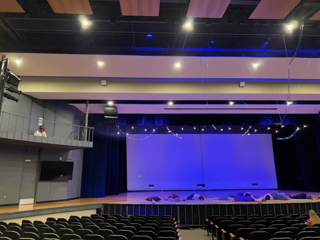 Pre-staged Poseidon and the women