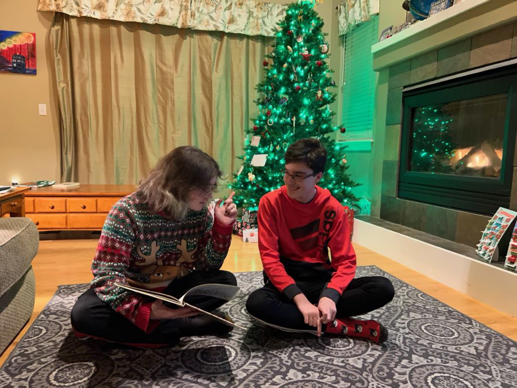 The annual reading of T'was the Night Before Christmas, with extra added accents