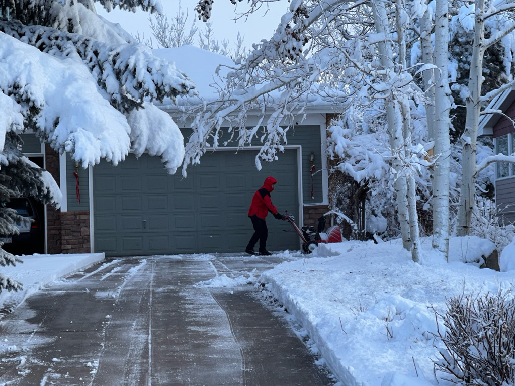 Good thing we have a snowblower!