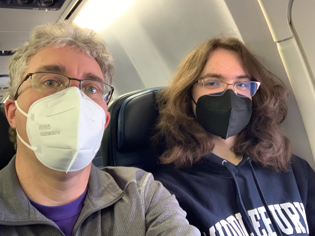 Jeff and Tim are off to Boston for college visits