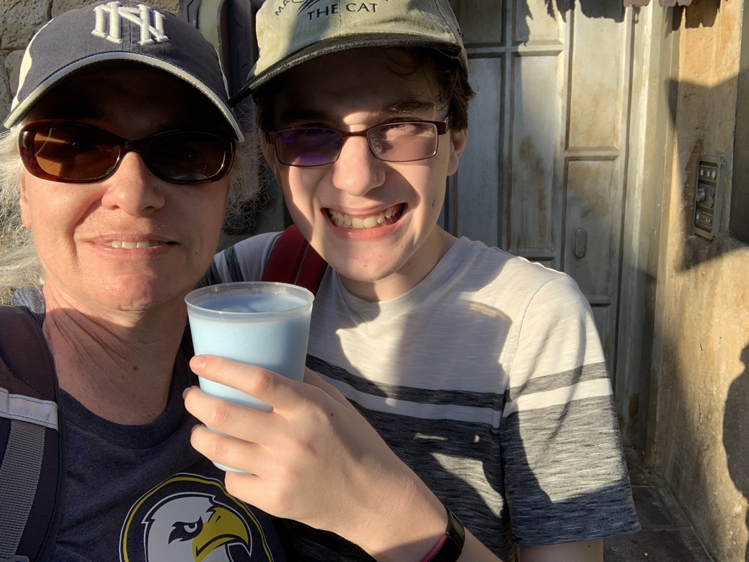 Sharing some blue milk