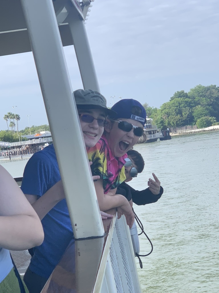Taking the ferry to Disney World
