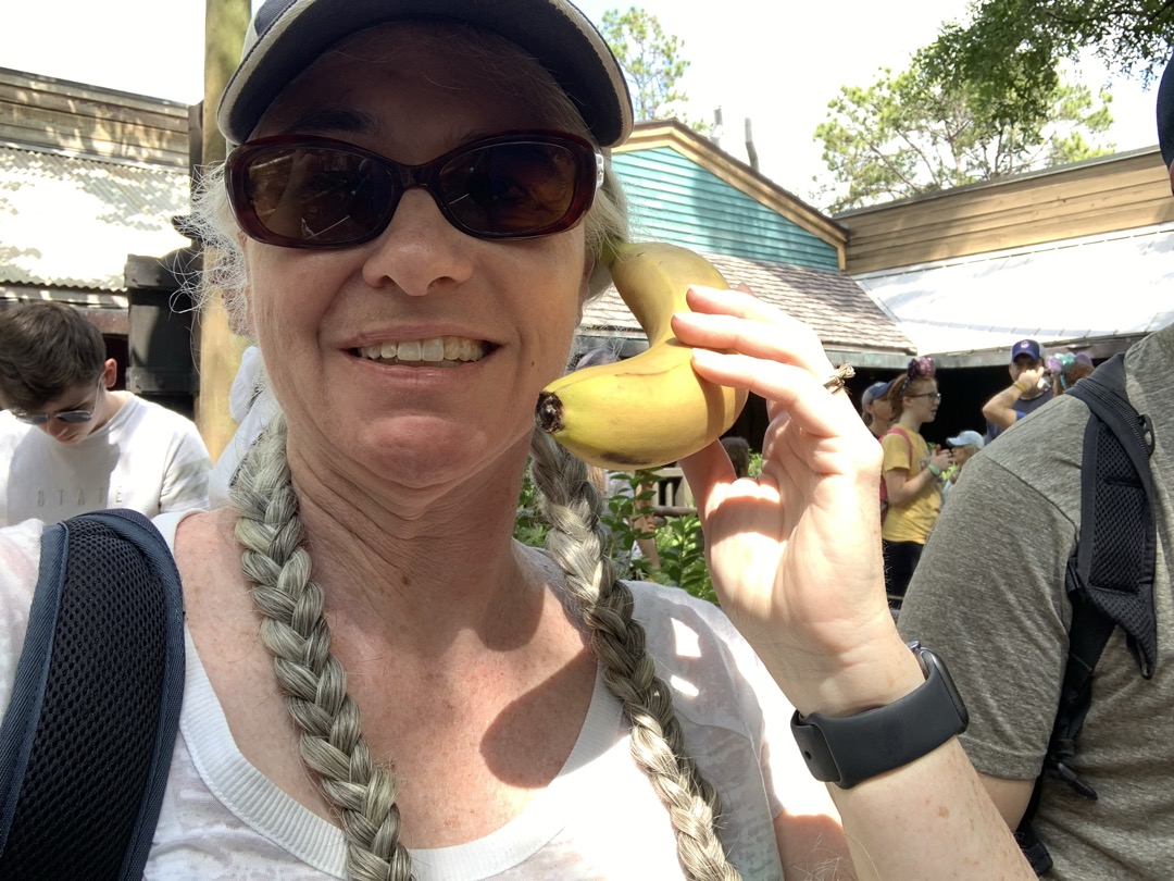 Talking on my banana phone to Henry back home