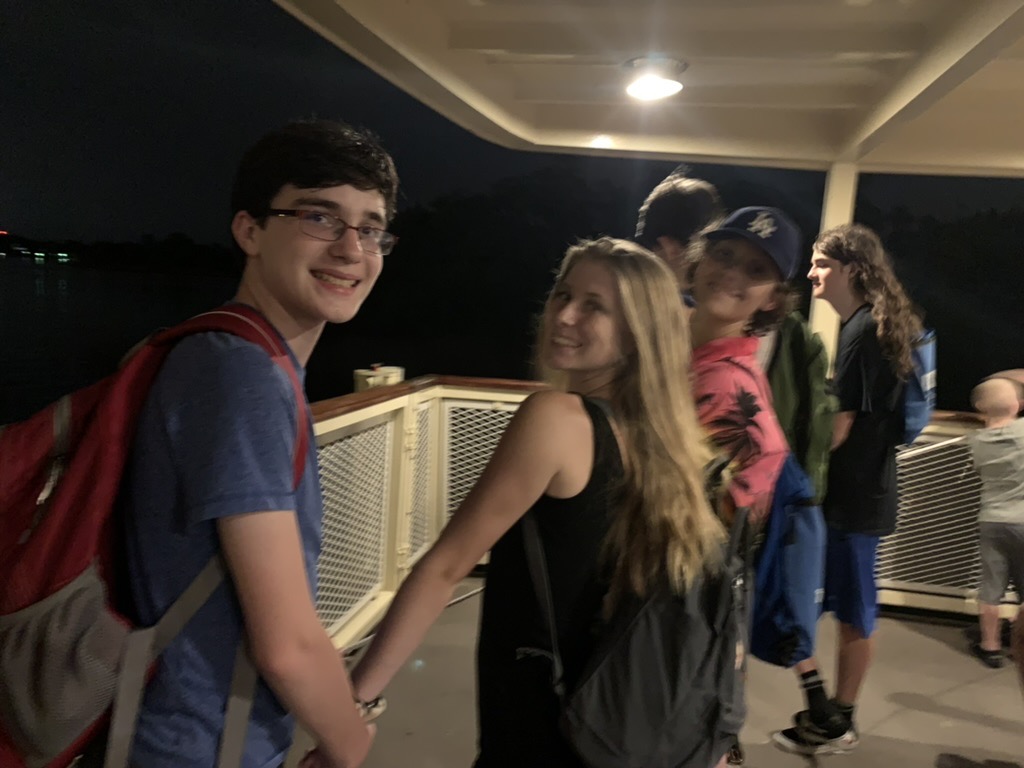 Last ferry of the night leaving Disney