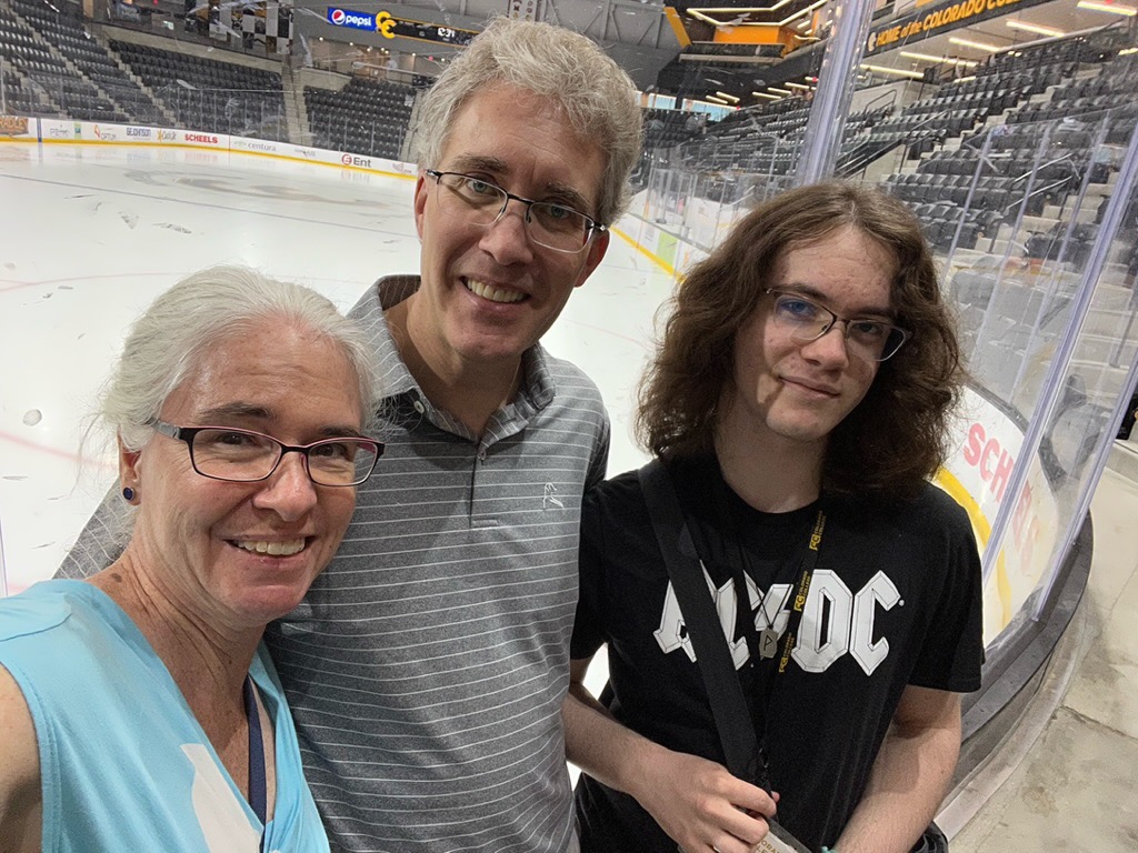 After lunch in the new hockey arena