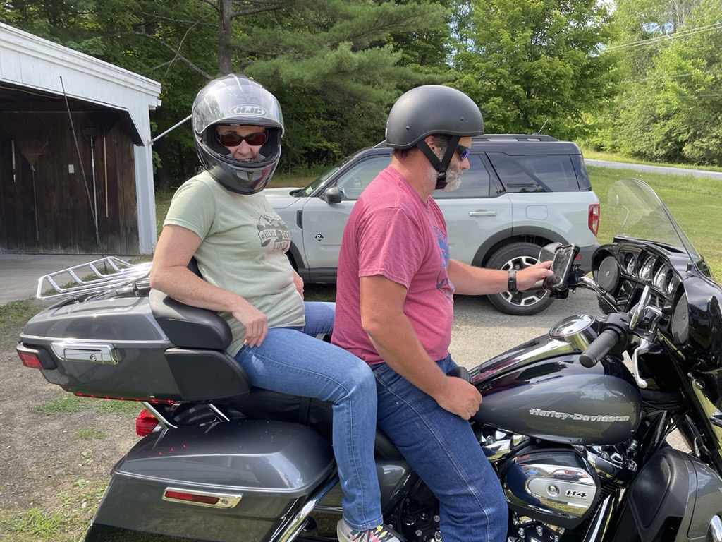 Harley ride with Harold