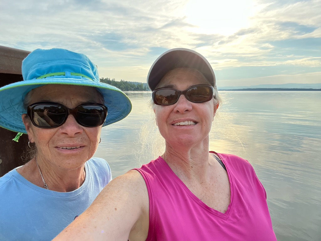 Walking by the lake