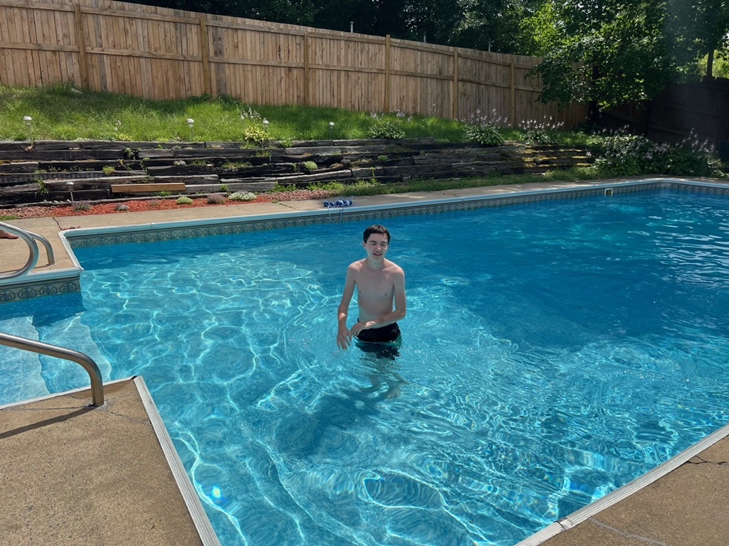 Hot day, cool pool
