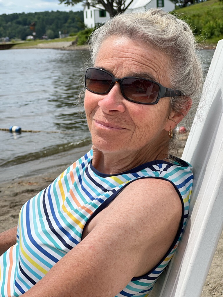 Memere relaxing at Schroon Lake