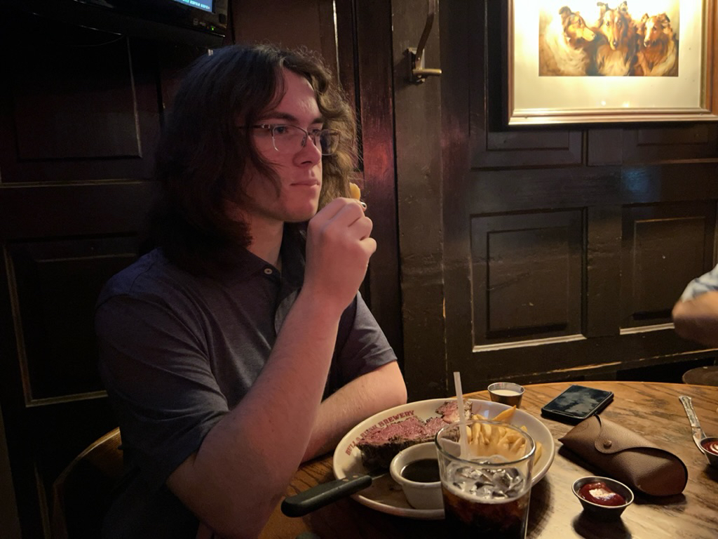 Pub dinner after a college interview