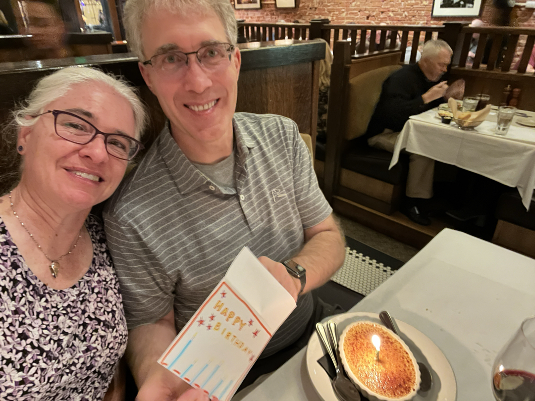 Celebrating Jeff's birthday at the Loveland Chophouse