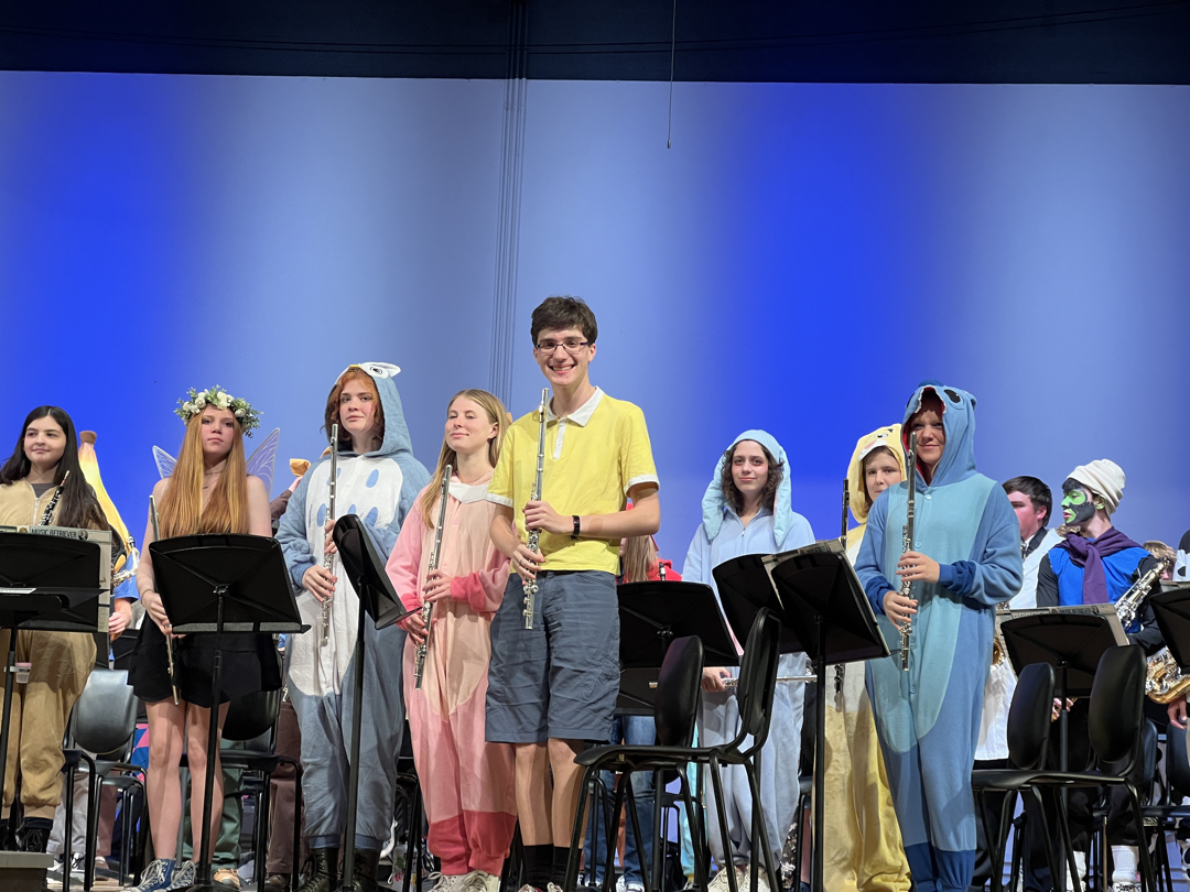 The flutes were Christopher Robin, Pooh and the rest from the Hundred Acre Woods