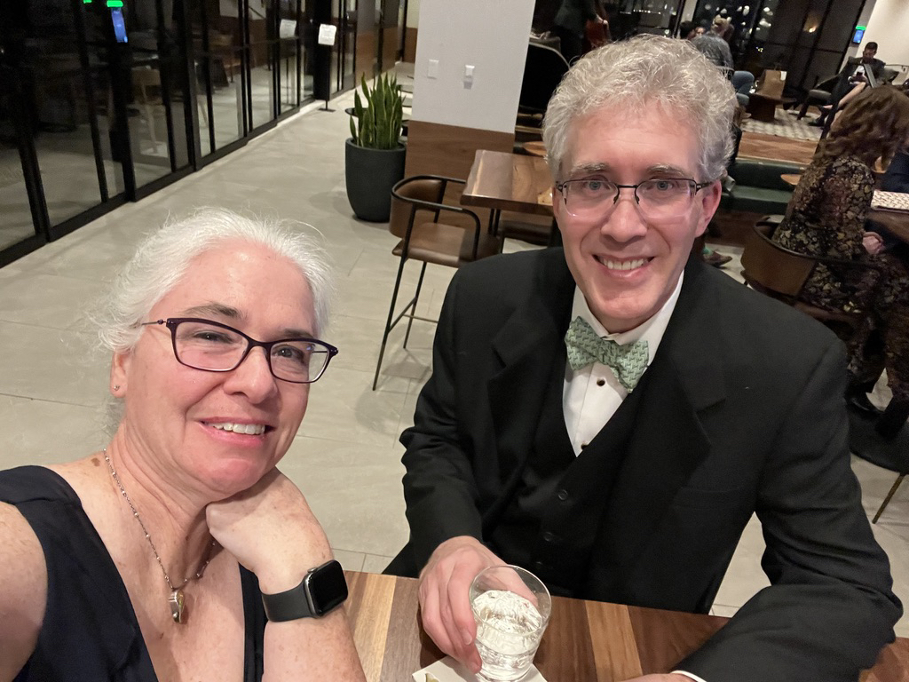 Date night at the Ball holiday party