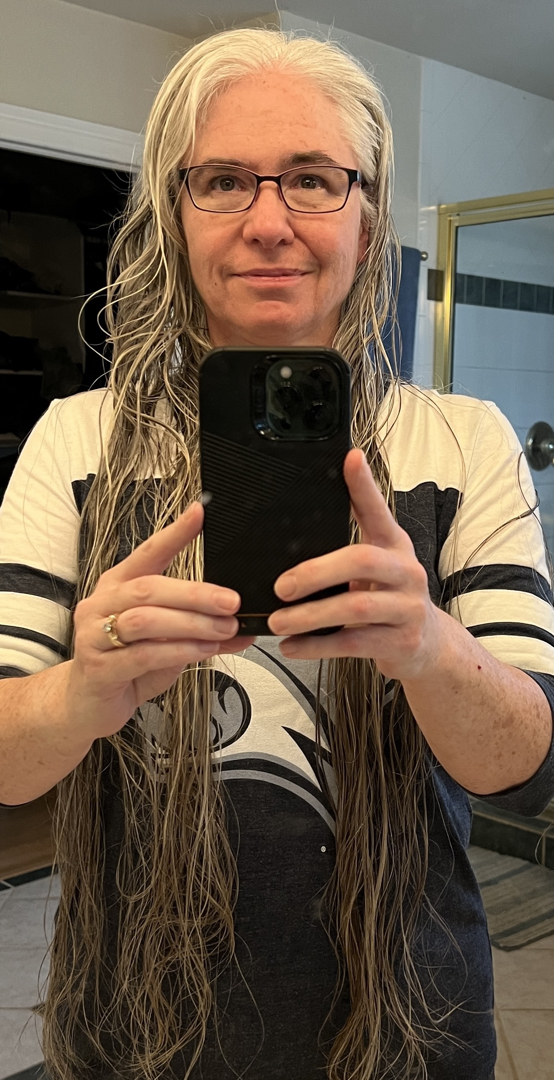 Hair before