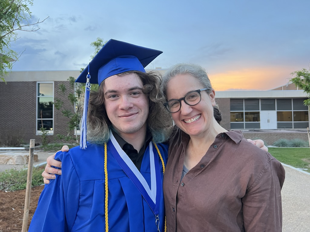 Tim and Jen after Senior Ceremony