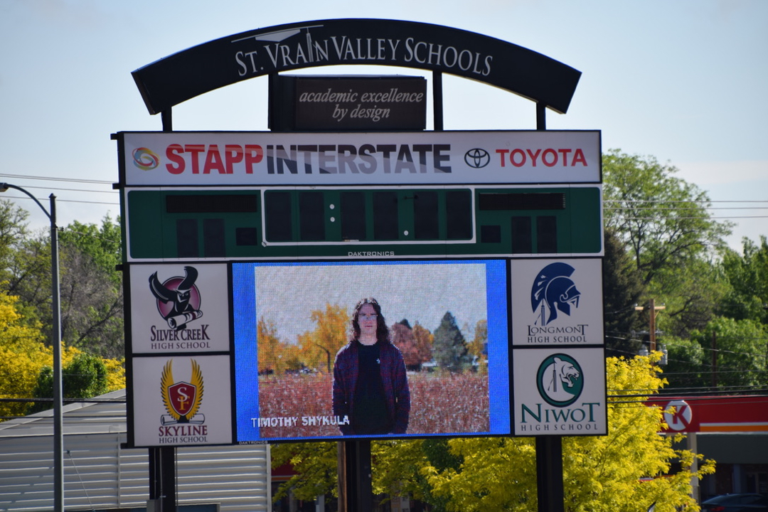 Tim's on the Jumbotron!