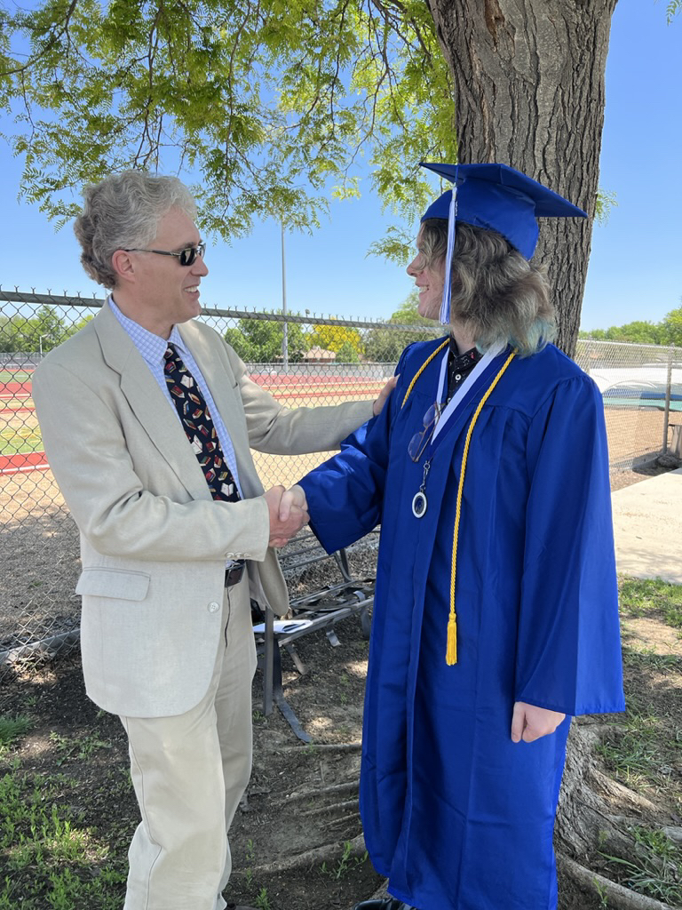 Congratulatory handshake