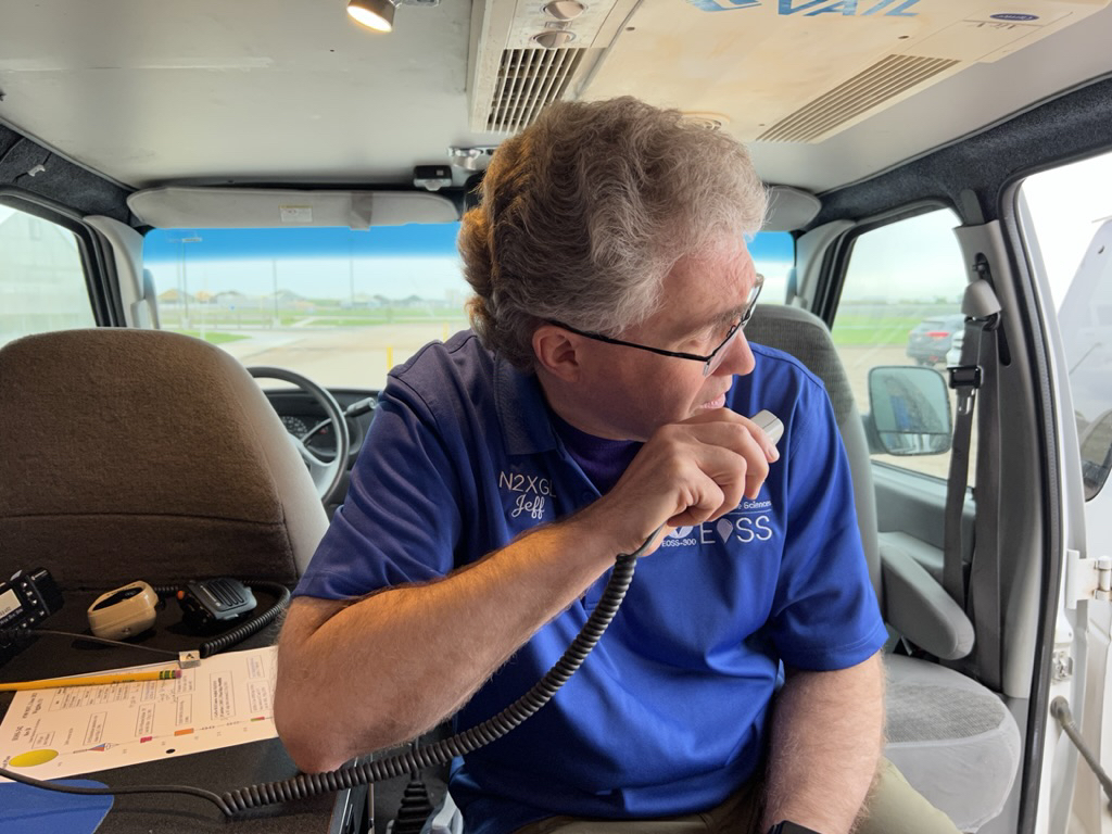 Jeff runs the ground station