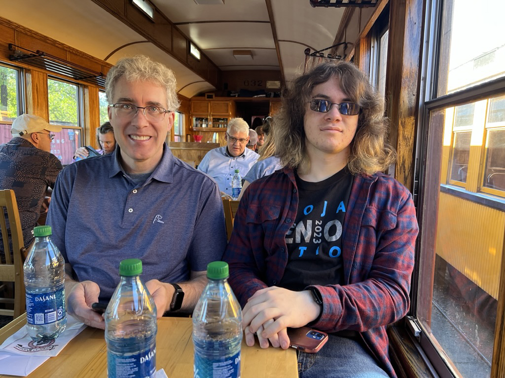 On the train