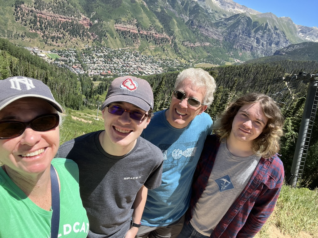 Looking down on the Telluride Valley