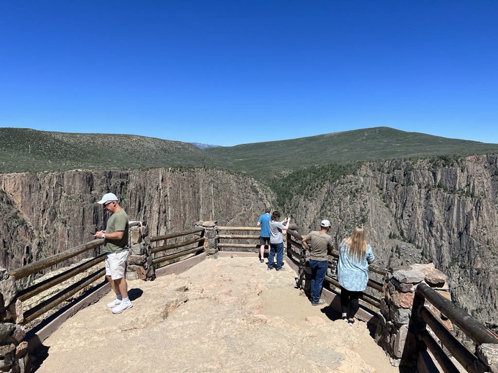 Black Canyon of the Gunnison from Gunnison Point overlook on the South Rim